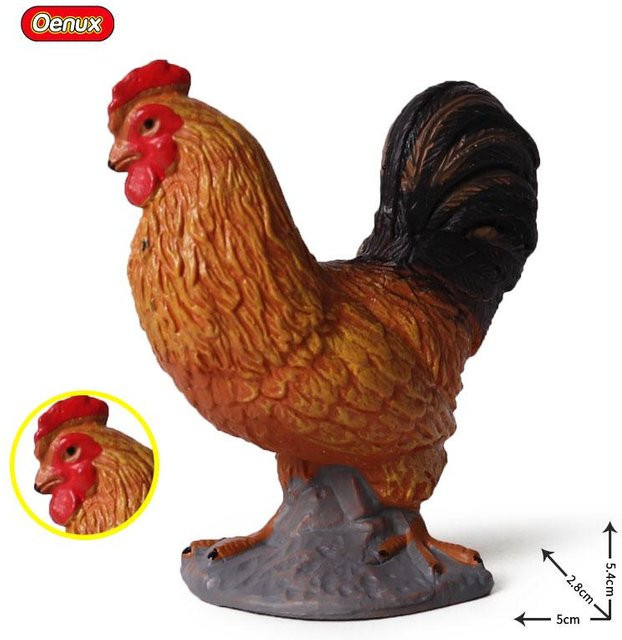 Oenux Nutztiere Henne Truthahn Huhn Hahn, Actionfigur, ab 3 Jahre - Bild 1