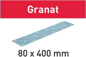 Festool Schleifstreifen STF 80x400 P100 Granat Grau - Bild 1