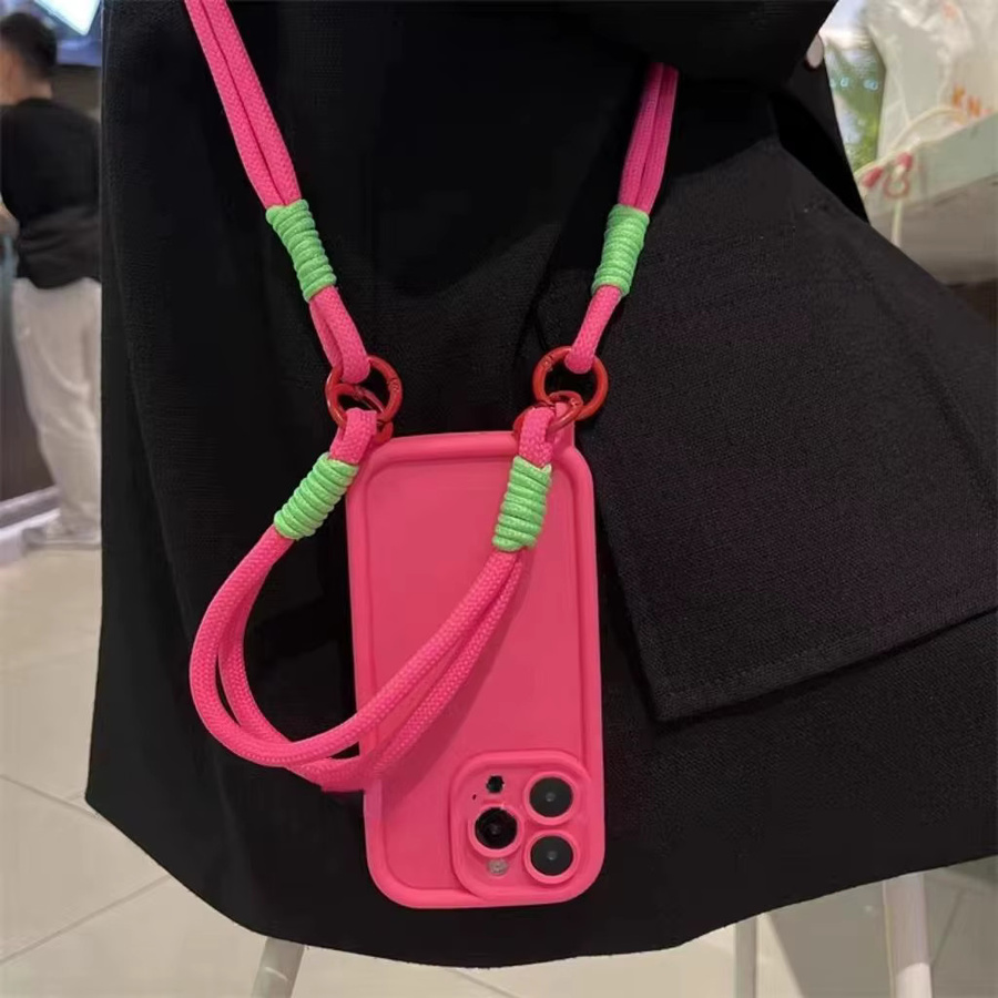 Tobebest Silikonhülle mit Handgelenkschlaufe und Crossbody Lanyard für Xiaomi Mi 14 13 12 11 12T 11T Pro Lite, Farbe: Grün - Bild 2