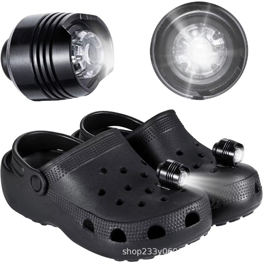Verstellbare Mini-LED-Schuhlampe als Nachtlicht für Freizeitschuhe in Gold/Messing oder Schwarz mit kühlem Weiß und Clip-Befestigung - Bild 5