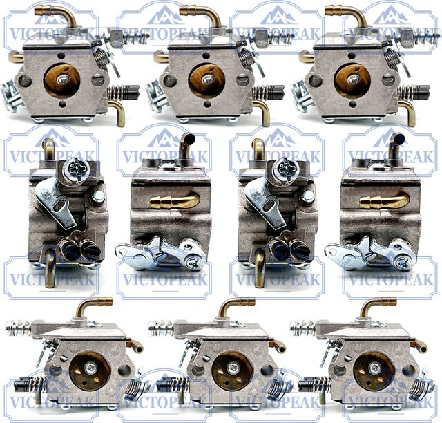 Victopeak Automatischer Kettensägenvergaser mit Kupferbogen in Silber für chinesische Kettensägen 45 cc, 52 cc und 58 cc - Bild 1