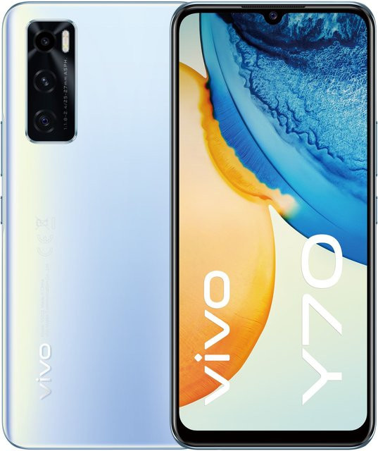 Vivo Y70 Smartphone Oxygen Blue mit 128 GB Speicher, 6,44 Zoll Display, Android, 4G/LTE, Wi-Fi, Bluetooth und NFC - Bild 1