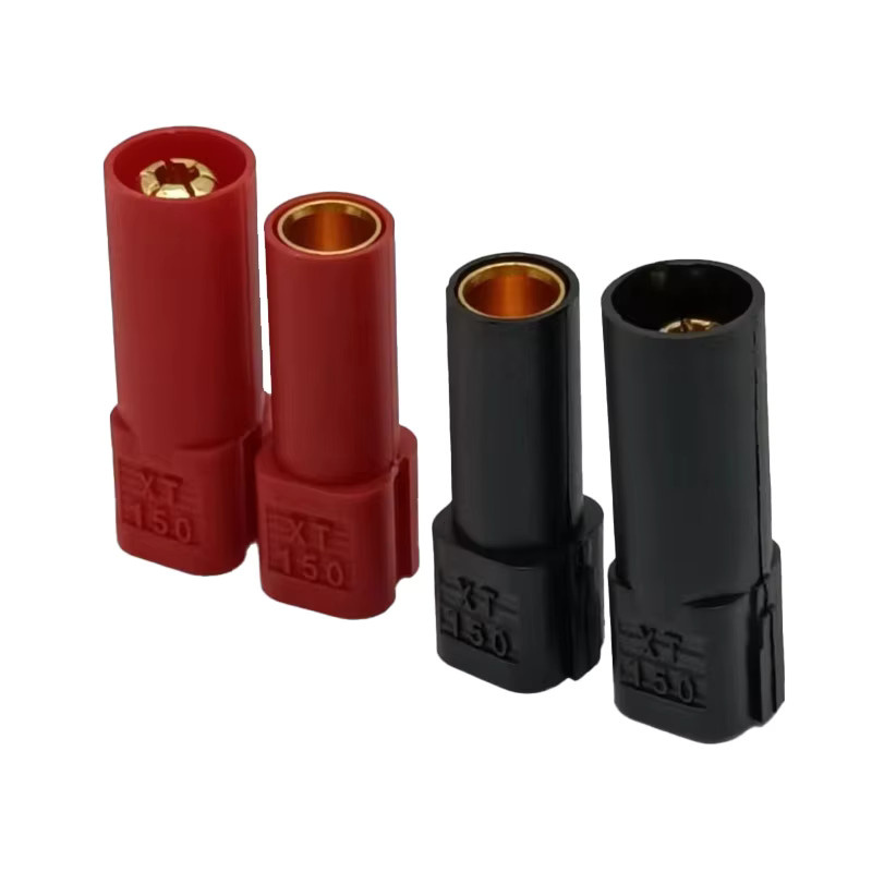 XT150 Stecker Adapter Set Männlich und Weiblich in Rot für RC LiPo Batterien und Modellbau mit 120A Hochstromfähigkeit - Bild 3