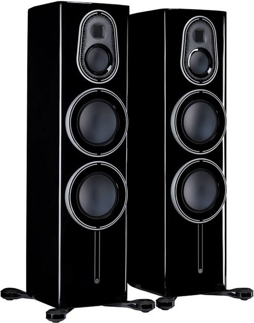 Monitor Audio Platinum 300 3G Stand-Lautsprecher Paar Schwarz Pianolack - Bild 1