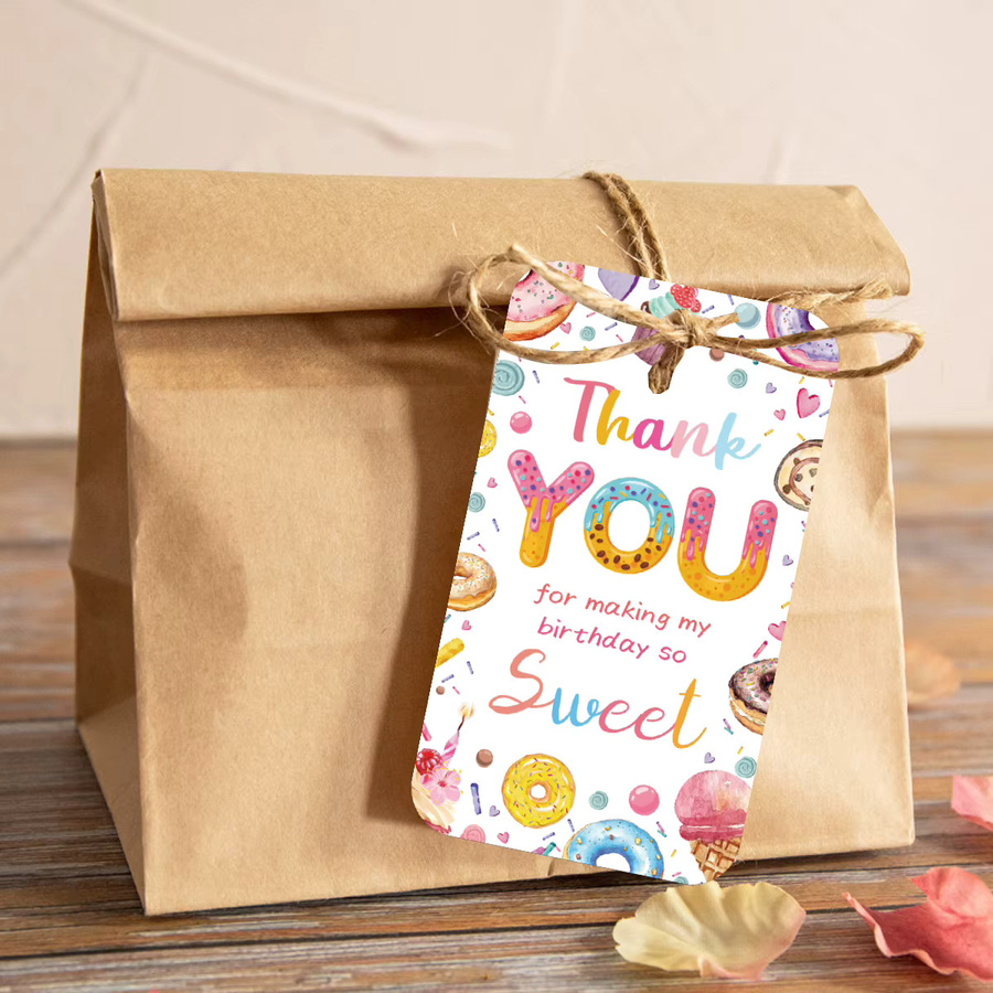 50 Stück Geschenkanhänger aus Papier in Multicolour für Geburtstage und DIY-Bastelprojekte - Bild 2