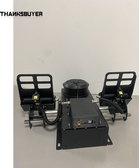 FFBeast Metall-Ruderpedal mit Force Feedback für DCS Flugsimulation in Schwarz - Bild 1