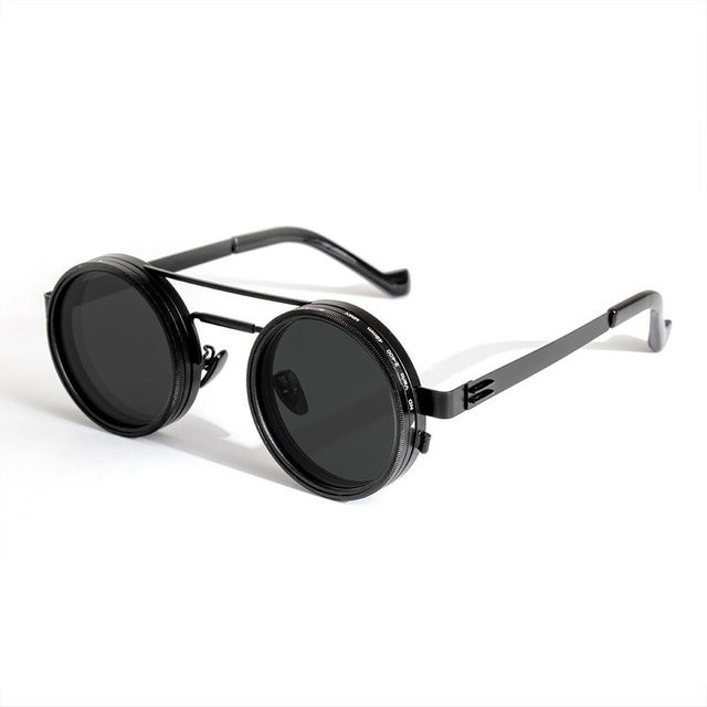 NeoVigor ND2-400 Sonnenbrille, Vollrand, rund, black - Bild 1