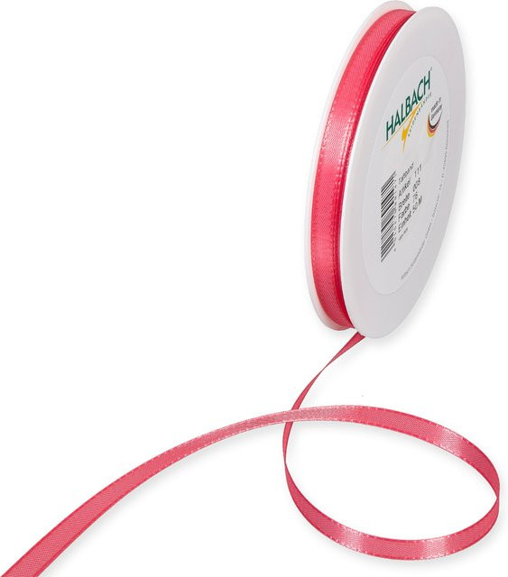 Halbach Taftband aus Polyester in Coral, Breite: 8 mm, Länge: 10 m - Bild 1
