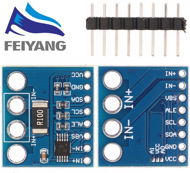 SAMIROB INA226 CJMCU-226 I2C Bidirektionales Strom- und Leistungsüberwachungssensormodul in Blau für Arduino - Bild 1