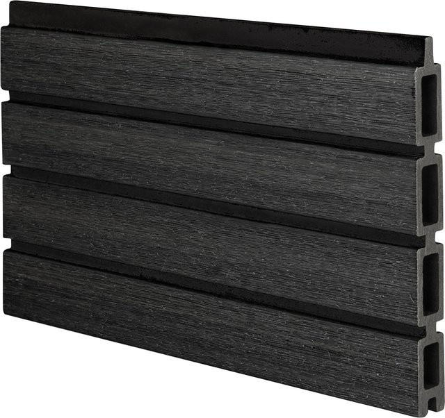 GartenLand WPC Zaun Set Shadowline Deep Black Farbe: Black Höhe: 20 cm - Bild 1