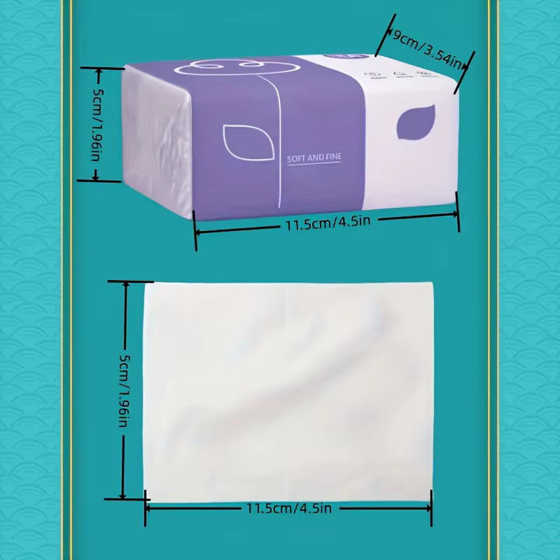 2er-Pack 4-lagiges Papier mit 240 Blatt pro Packung für Gesicht, Toilette und Büro - Bild 2