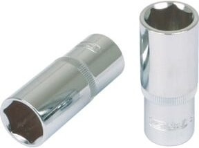 KS Tools CHROMEplus Sechskant-Stecknuss lang 1/4 Zoll 9mm Silber - Bild 1