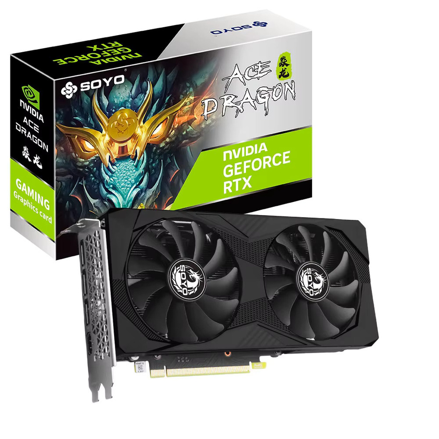 SOYO NVIDIA GeForce RTX 3060Ti Gaming-Grafikkarte, 8 GB GDDR6, 256 Bit, Schwarz - Bild 3