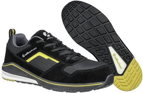 Albatros Court Black Low ESD Sicherheitshalbschuh S3 in Schwarz und Gelb, Größe 46 - Bild 1