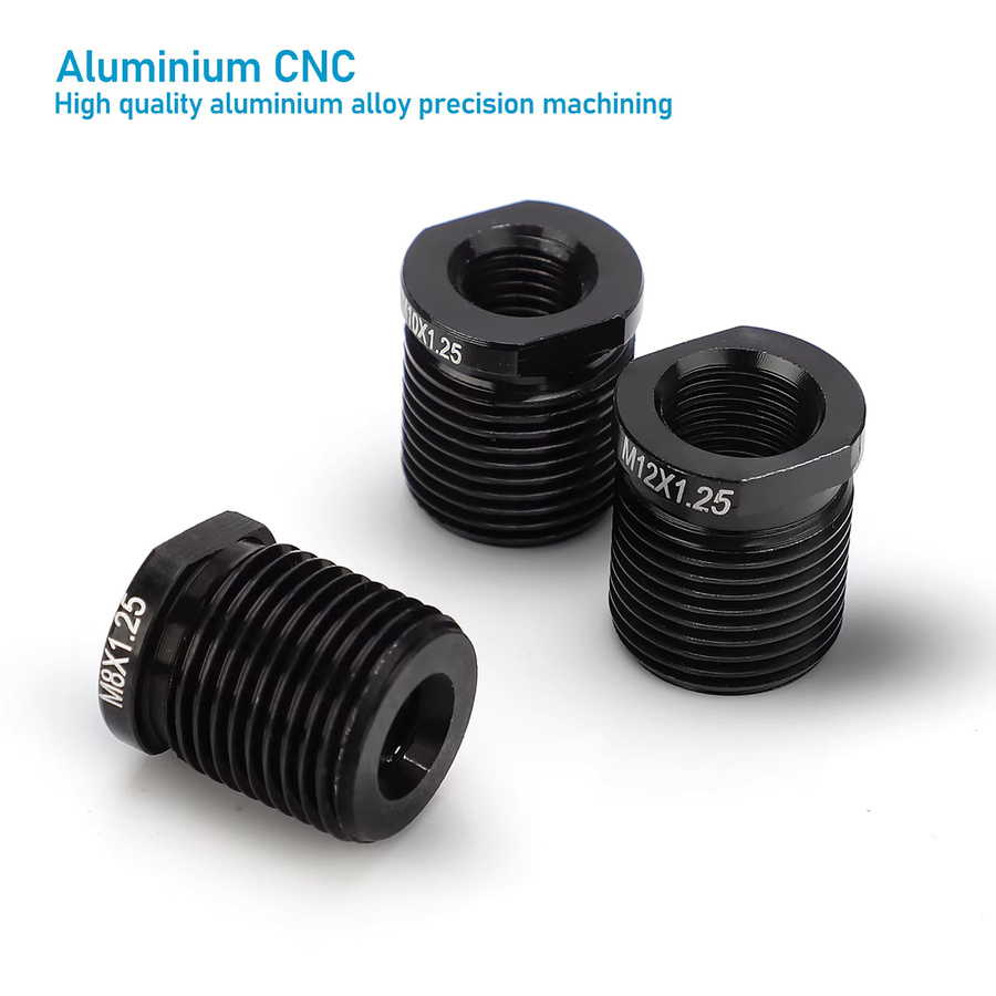 CNSPEED Schaltknaufadapter aus Aluminiumlegierung mit Innengewinde, Universaladapter, Schwarz - Bild 3
