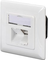DIGITUS CAT.6A Datenanschlussdose für Unterputz, geschirmt, 2x RJ-45 LSA, Weiß - Bild 1
