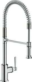 Hansgrohe Axor Montreux Einhebelmischer mit Schwenkarm für die Küche in Brushed Brass - Bild 1