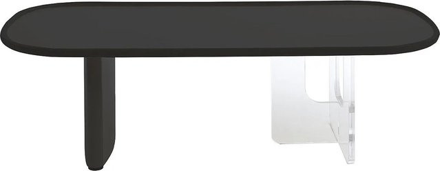 Couchtisch Rasia von Vente-unique in Schwarz und Transparent aus MDF und Acryl, Breite: 120 cm - Bild 1