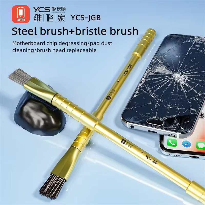 YCS-JGB 10in1 Multifunktions-Messer mit Golden Hoop Design, Metall-Klingenset für Handy-Reparatur, Kleberentfernung und Reinigung, Gold - Bild 2