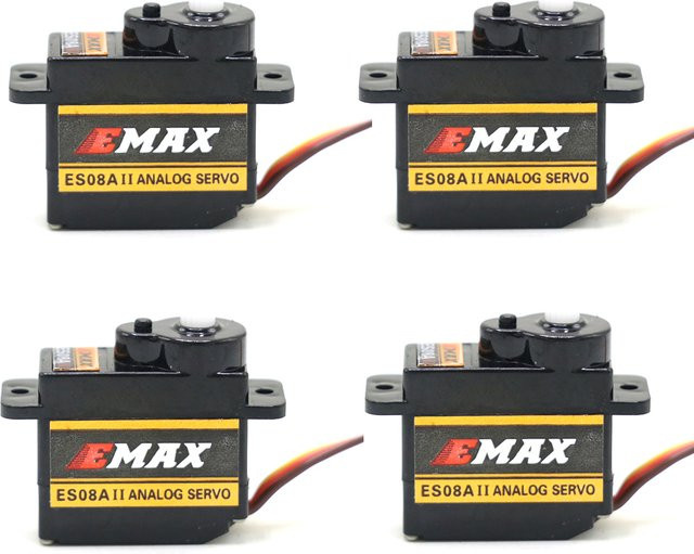 EMAX ES08A II 9g Micro Servo, Kunststoffgetriebe, 4-teiliges Set - Bild 1