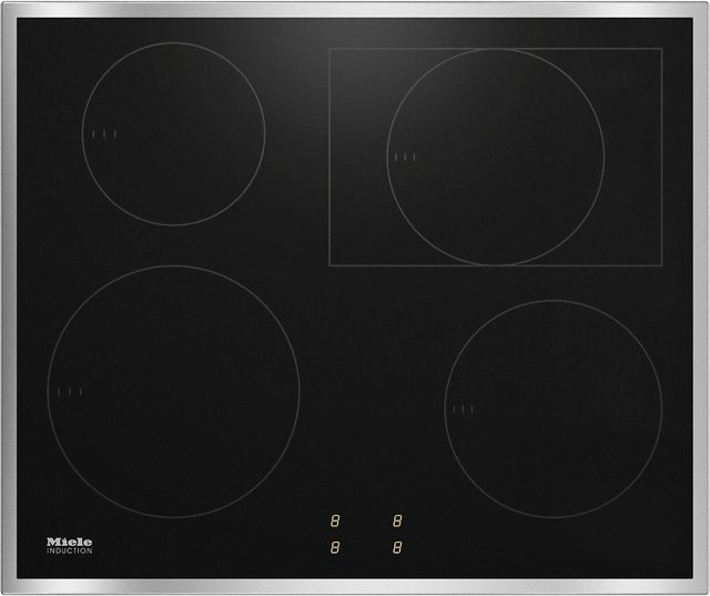 Miele KM 7003 FR Glaskeramik-Induktions-Kochfeld in Schwarz und Edelstahl - Bild 1