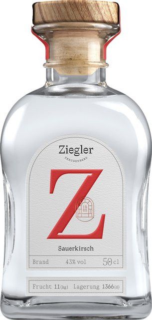 Ziegler Sauerkirschbrand, Deutschland, 43% Vol., 0,5 l - Bild 1