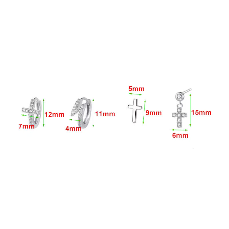 INZATT Ohrstecker, 925 Silber, Zirkonia, Damen - Bild 2