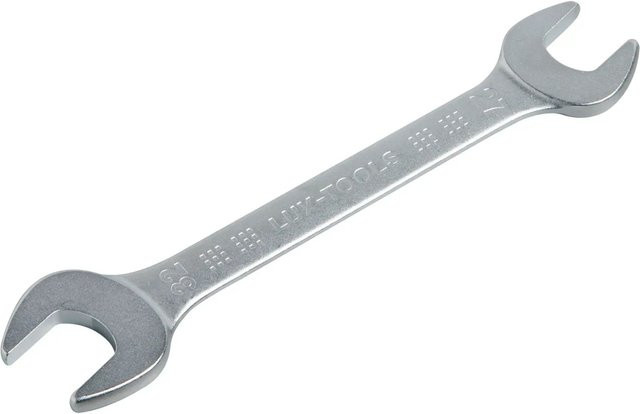 LUX-TOOLS Ringgabelschlüssel aus Chrom-Vanadium in Silber - Bild 1