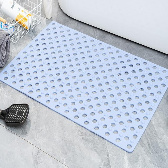 Rutschfeste ZZ HOME Duschmatte aus PVC in Hellgrün mit Massagefunktion und Saugnäpfen, B/B: 35 x 68 cm - Bild 1