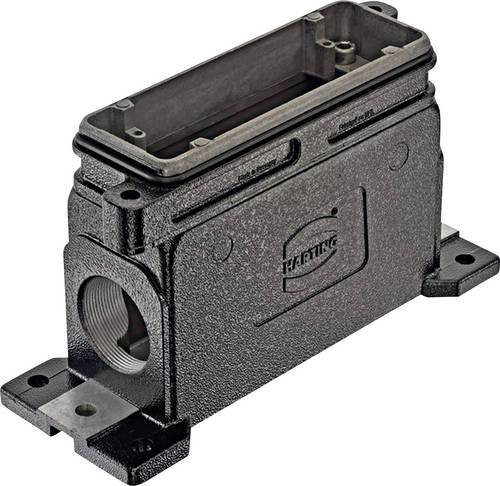 Harting Aufputzgehäuse 19400241273 in Schwarz aus Aluminium - Bild 1
