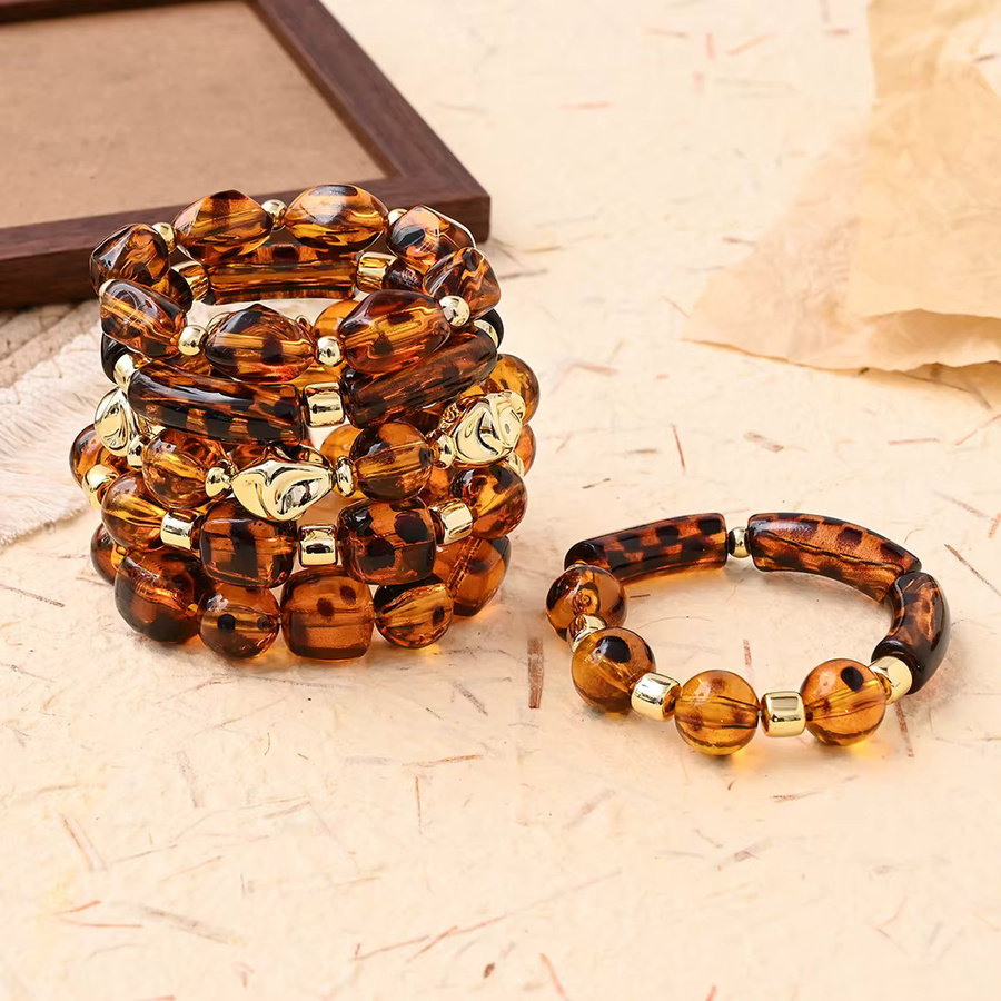 Acryl-Armband, Leopardenmuster, Bunt, Damen - Bild 2