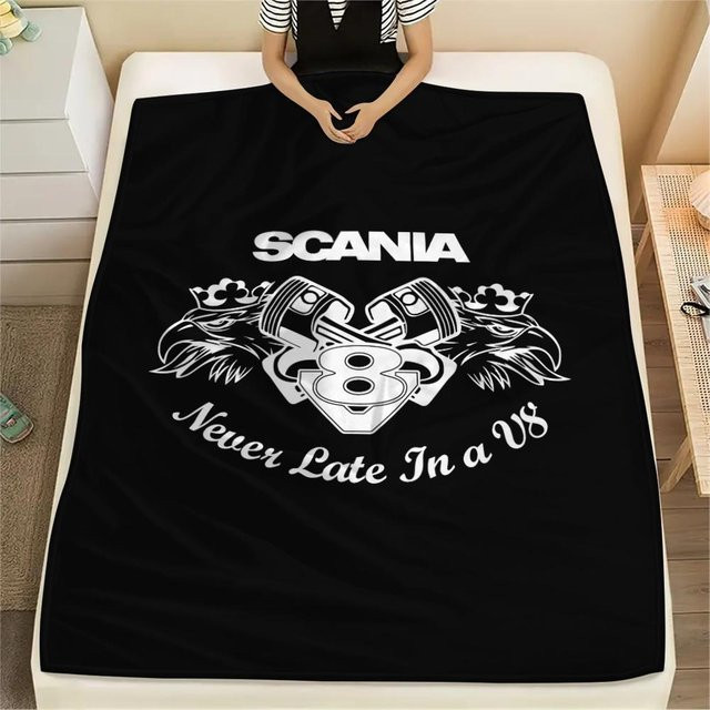 Scania Print Flanellblanket von xiangyinghao in Schwarz, B/B: 130 x 150 cm - Bild 1