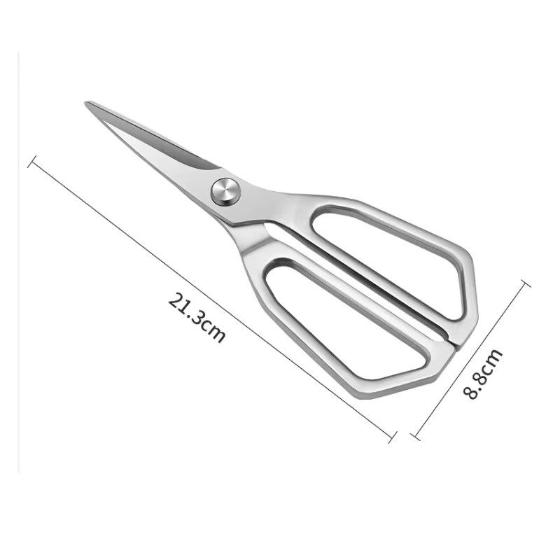 PLYS Küchenschere aus Edelstahl in Silber für Fleisch, Geflügel und Gemüse - Bild 2