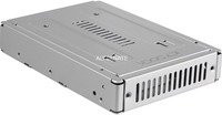 ICY DOCK Laufwerksschachtadapter MB982IP-1S-1 Konverter von 2,5 auf 3,5 Zoll für SATA/SAS in Silber - Bild 1