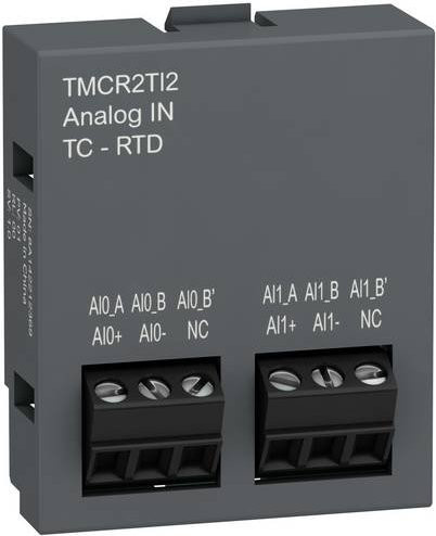 Schneider Electric TMCR2TI2 Erweiterungsmodul in Grau - Bild 1