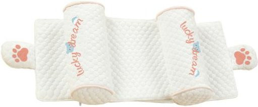 Tonfeili Babykopfkissen für Neugeborene 0-6 Monate, atmungsaktive und geformte Kopfstütze in Weiß - Bild 1