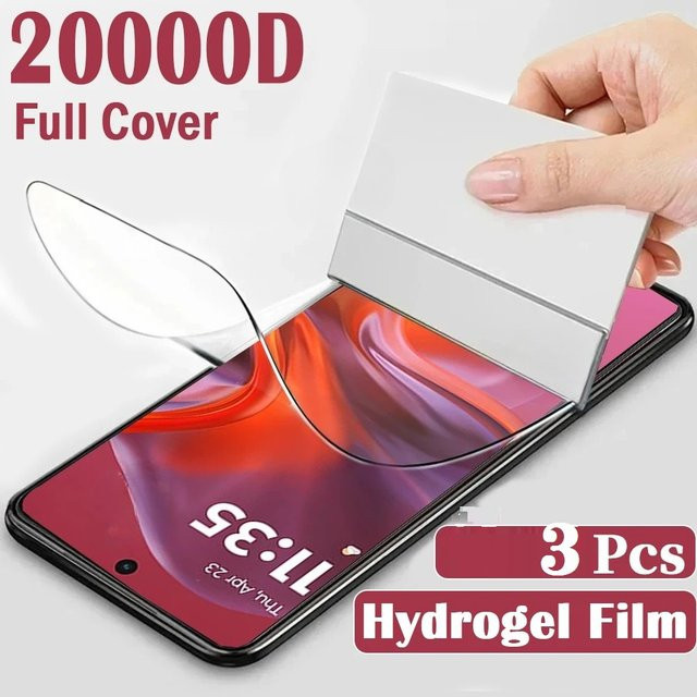 3er-Pack HD Hydrogel Displayfolie für Motorola Moto G73 G53 G23 G13 E13 G53j G53y G14 G54 G84 5G, transparent - Bild 1