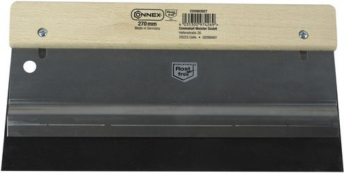 Connex Doppelblattspachtel aus Edelstahl und Holz in Silber, Länge: 27 cm - Bild 1
