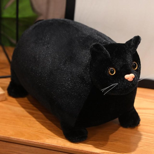 Yiran toy Katzen Plüschtier, 30cm, Schwarz - Bild 1