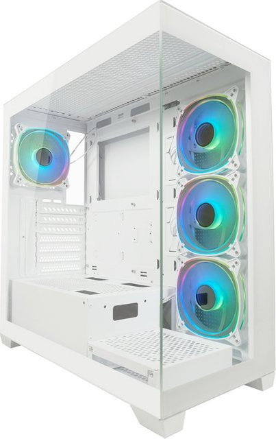 LC-Power Gaming Gehäuse LC-715W-ON Seamless_Pale_X in Weiß mit ATX-Unterstützung und USB-C sowie USB-A Anschlüssen - Bild 1
