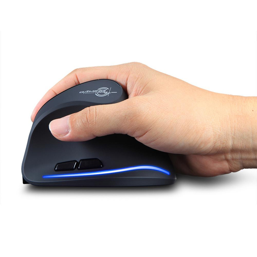ZELOTES F-35B Kabellose Gaming-Maus in Schwarz mit 2,4 G, Bluetooth 3.0 und Bluetooth 5.0, ergonomische vertikale Maus mit drei Modi und 3 Gängen - Bild 4