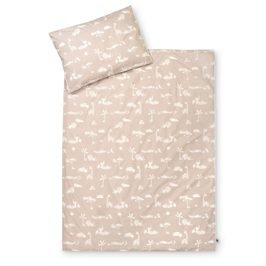 Zöllner Bettwäsche Organic Jungle Dream aus Bio-Baumwolle, Beige, B/H: 100 x 135 cm - Bild 1