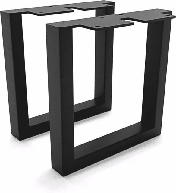HEVVA Möbelfüße GRAZ 2er Set Schwarz Höhe: 20 cm, Tiefe: 20 cm - Bild 1