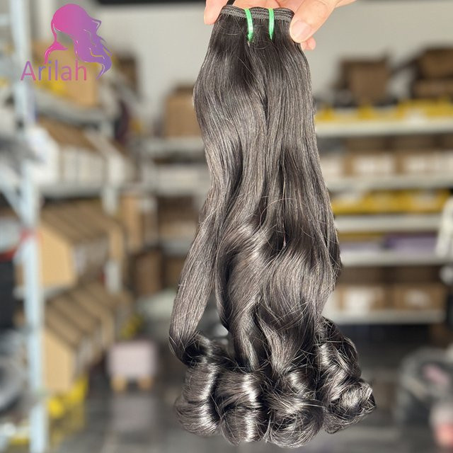 Arilah Bouncy Curly Bundles, 100 % Echthaar, Vietnamesisches Rohhaar - Bild 1