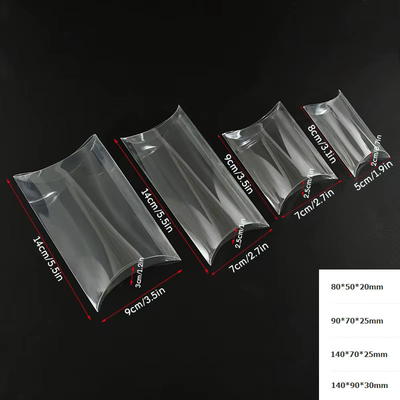10 Stück ZQCXLD Kissen Form Geschenkboxen aus transparentem PVC für Hochzeiten, Geburtstage und Partys - Bild 5