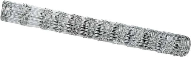 vidaXL Feldzaun aus verzinktem Stahl in Silber, B: 50 cm, H: 1,2 m - Bild 1