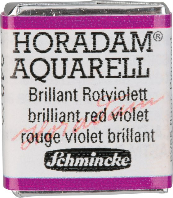 Schmincke HORADAM Aquarellfarbe Brilliant Violett im 1/2 Näpfchen mit Gummi Arabicum - Bild 1