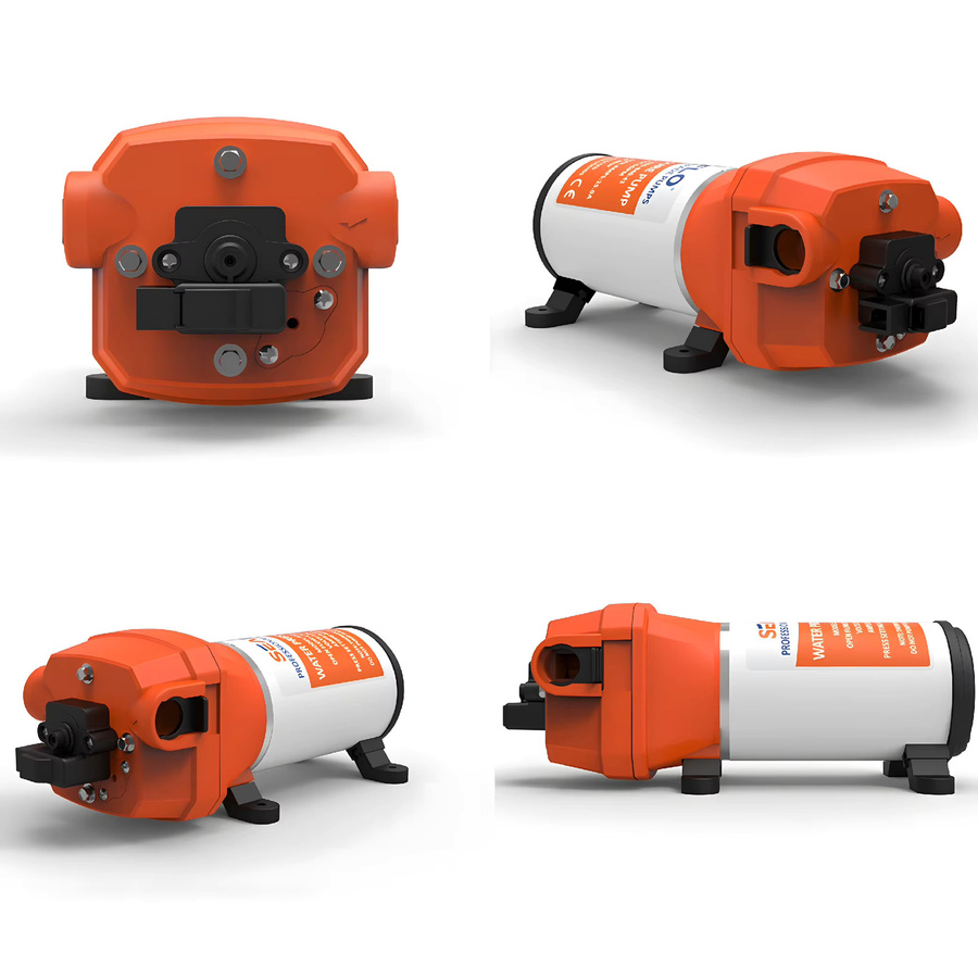 xmshxltd Vierkammer-Membranpumpe DC12/24V mit 35m Förderhöhe und 17LPM, automatische Selbstansaugpumpe als Wasserpumpen-Booster für Spülungen - Bild 4