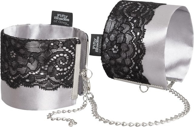 Fifty Shades of Grey Handfessel Play Nice Satin & Lace Wrist Cuffs, verstellbar - Bild 1