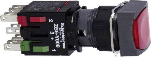 Schneider Electric XB6CW4B5B Leuchtdrucktaster Rot, 250V 3A, tastend, IP65, B/T/H: 18 x 18 x 57 mm - Bild 1
